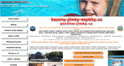 Desktop Screenshot of bazeny-jimky-septiky.cz